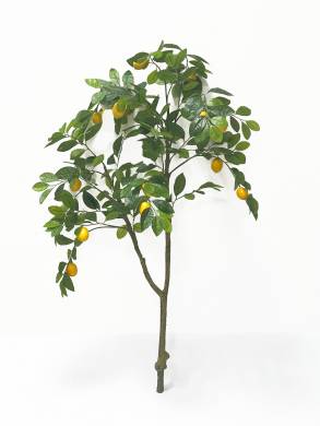 Ветка лимонного дерева с плодами искусственная большая Н120 см