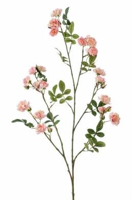 Роза искусственная садовая ветка 112Н розовая