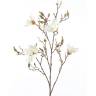 Магнолия искусственная ветка 105H белая (5 цветков)