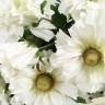 Гелениум садовый в наборе 5 шт. белые искусственные цветы для декора Н85 см
