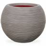 Кашпо CAPI Nature Vase Ball Rib 25Dx33H Серый