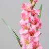 Гладиолус искусственный 102H розовый (9 цветков + 4 бутона + 2 листа)