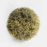 Шар декоративный новогодний большого размера золотистая трава диаметр 25 см