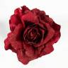 Искусственная Роза - гигант красная, цветок для новгоднего декора D30 Н60 см