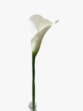 Калла белая искусственный цветок D12 Н70см