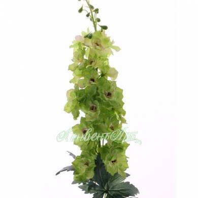 Дельфиниум Jumbo искусственный цветок 15Dx95H зеленый (3 листа)