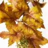 Ветка Клена осеннего искусственная с жёлтыми листьями Н90 см