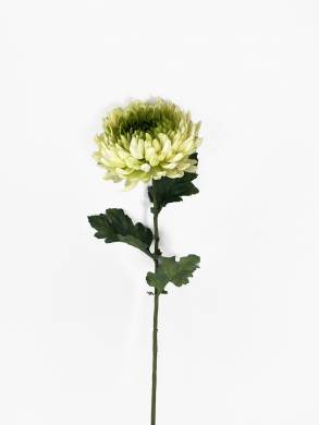 Хризантема Королевская зеленая в наборе 7 шт. искусственные цветы для декора Н75 см