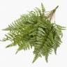 Папоротник Лесной куст зеленый искусственный декоративный 15 веток H75 см