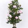 Роза искусственная кустовая Леди 100H розовый (15 цветов)