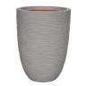 Кашпо CAPI Nature Vase Elegant Low Rib 28Dx47H Серый