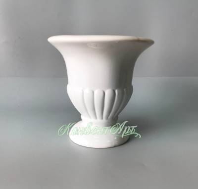 Кашпо Антика (керамика) D21хH24 см белый