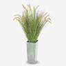Трава высокая искусственная для декора Пеннисетум лисохвостый  зеленый с колосками Д70 Н100 см