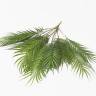 Листья Пальмы Хамедореи искусственные куст 15 листов зеленые H 80 см без кашпо
