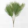 Листья Пальмы Хамедореи искусственные куст 15 листов зеленые H 80 см без кашпо