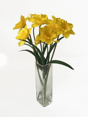 Нарцисс жёлтый 2 цветка искусственный Н46 см