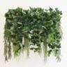 Фитостена для вертикального озеленения из искусственных растений «Лоза 2»  (1м п по основе)