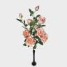 Искусственные розы кустовые персиковые 3 шт Н75 см