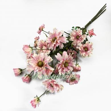 Гелениум садовый в наборе 3 шт. нежно-розовые искусственные цветы для декора Н85 см   
