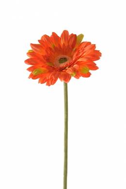 Гербера искусственный цветок оранжевый D12см, H60см