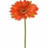 Гербера искусственный цветок оранжевый D12см, H60см