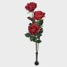 Букет из искусственных роз Джой красные 3 шт Н73 см