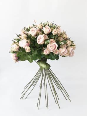 Розы чайные букет из искусственных цветов H60 см
