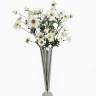 Гелениум садовый в наборе 5 шт. белые искусственные цветы для декора Н85 см     