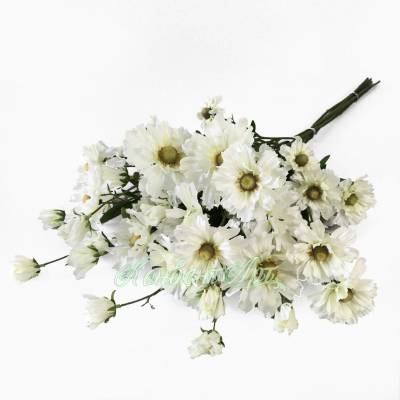 Гелениум садовый в наборе 7 шт. белые искусственные цветы для декора Н85 см