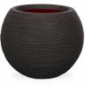 Кашпо CAPI Nature Vase Ball Rib 25Dx33H Черный
