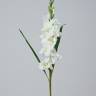 Гладиолус искусственный 102H белый (9 цветков + 4 бутона + 2 листа)