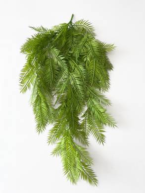 Пальма Хамедорея листья искусственные на ветке ампельные сочно-зеленые Н80 см