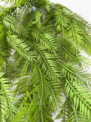 Пальма Хамедорея листья искусственные на ветке ампельные сочно-зеленые Н80 см