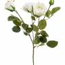 Роза кустовая ПЕГГИ набор 3 шт. белые искусственные цветы для декора Н60 см 