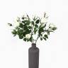 Роза кустовая ПЕГГИ набор 3 шт. белые искусственные цветы для декора Н60 см 