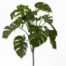 Монстера искусственная куст декоративный 18 листов зеленый H70см
