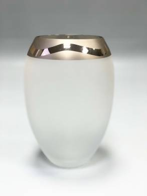 Стеклянная ваза Богемия 25H, D11 см