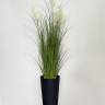  Трава высокая искусственная ПАМПАС 150Н в кашпо Ротанг DRTUS300  433  30х30х57Н антрацит  