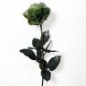 Новогодний цветок Роза мятного цвета в серебряных блестках D12 Н60 см