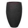 Кашпо CAPI Nature Vase Elegant Deluxe Low Row 29Dx60H Черный