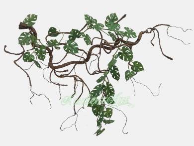 Фитопанно из искусственных растений на коряге «Тропическая лиана 1» L120 H100 см