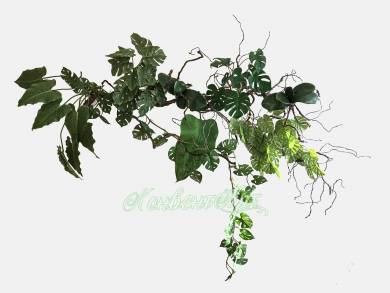 Фитопанно из искусственных растений на коряге «Тропическая лиана 3» L170 H135 см