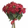 Красный новогодний цветок Пуансеттия искусственная D20 Н75 см