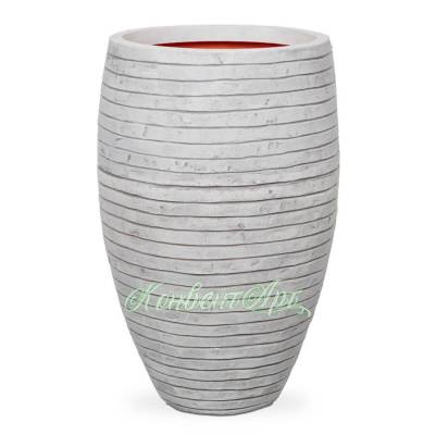 Кашпо CAPI Nature Vase Elegant Deluxe Low Row 29Dx60H Ивори