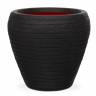 Кашпо CAPI Nature Vase Tapered Round Row 32Dx38H Черный