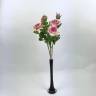 Искусственный букет из 3-х роз Роби розовые Н47 см