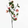 Ветка декоративная искусственная с розовыми яблоками х7 Н90 см