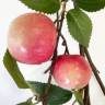 Ветка декоративная искусственная с розовыми яблоками х7 Н90 см