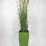 Лисий хвост 150H искусственная трава (в пластиковом кашпо) URBI SQUARE 32,5х32,5х61H олива