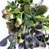 Куст Клюквы искусственный с фиолетовыми ягодами, 5 веток,Н30 см